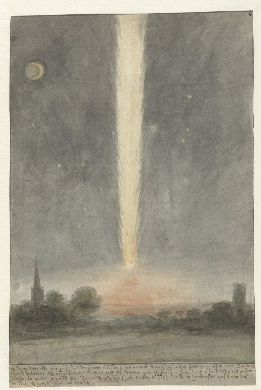 ベフェルウェイクの上のテイルスター、1680 作： Rochus van Veen（帰属）