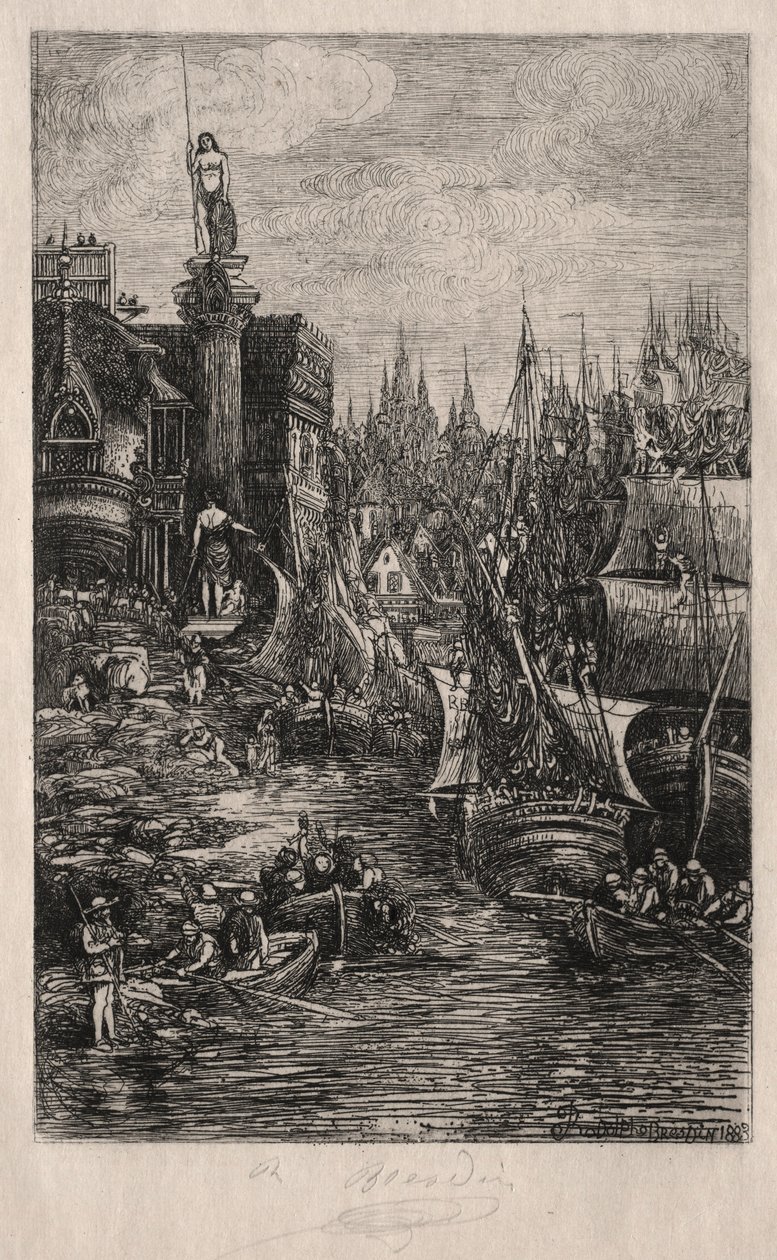 私の夢、1883年。 作： ロドルフ・ブレディン