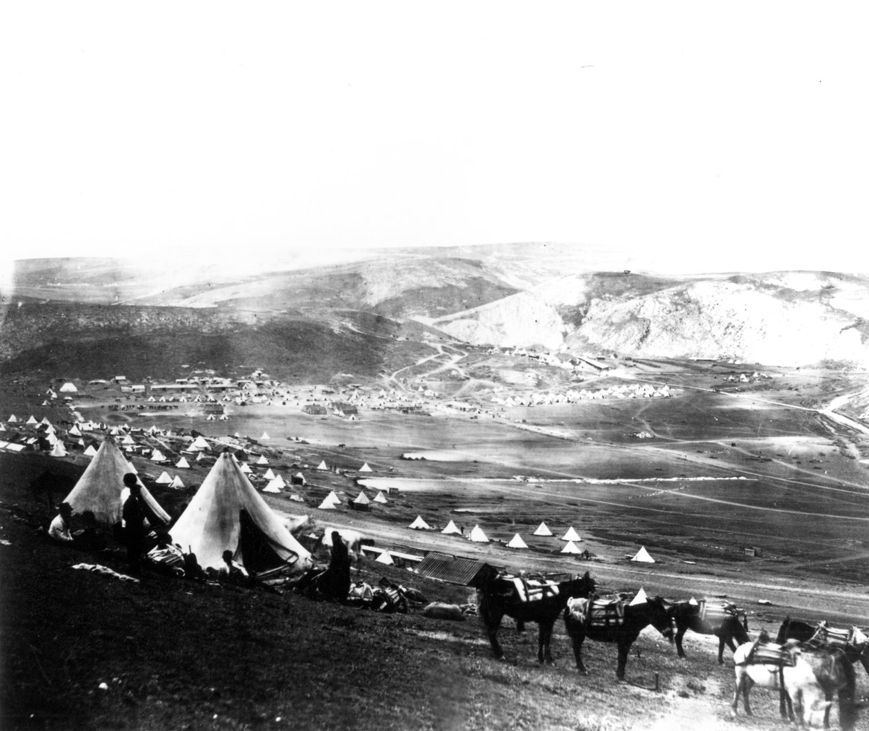 同盟野営地、クリミア、1855年頃 作： ロジャー・フェントン