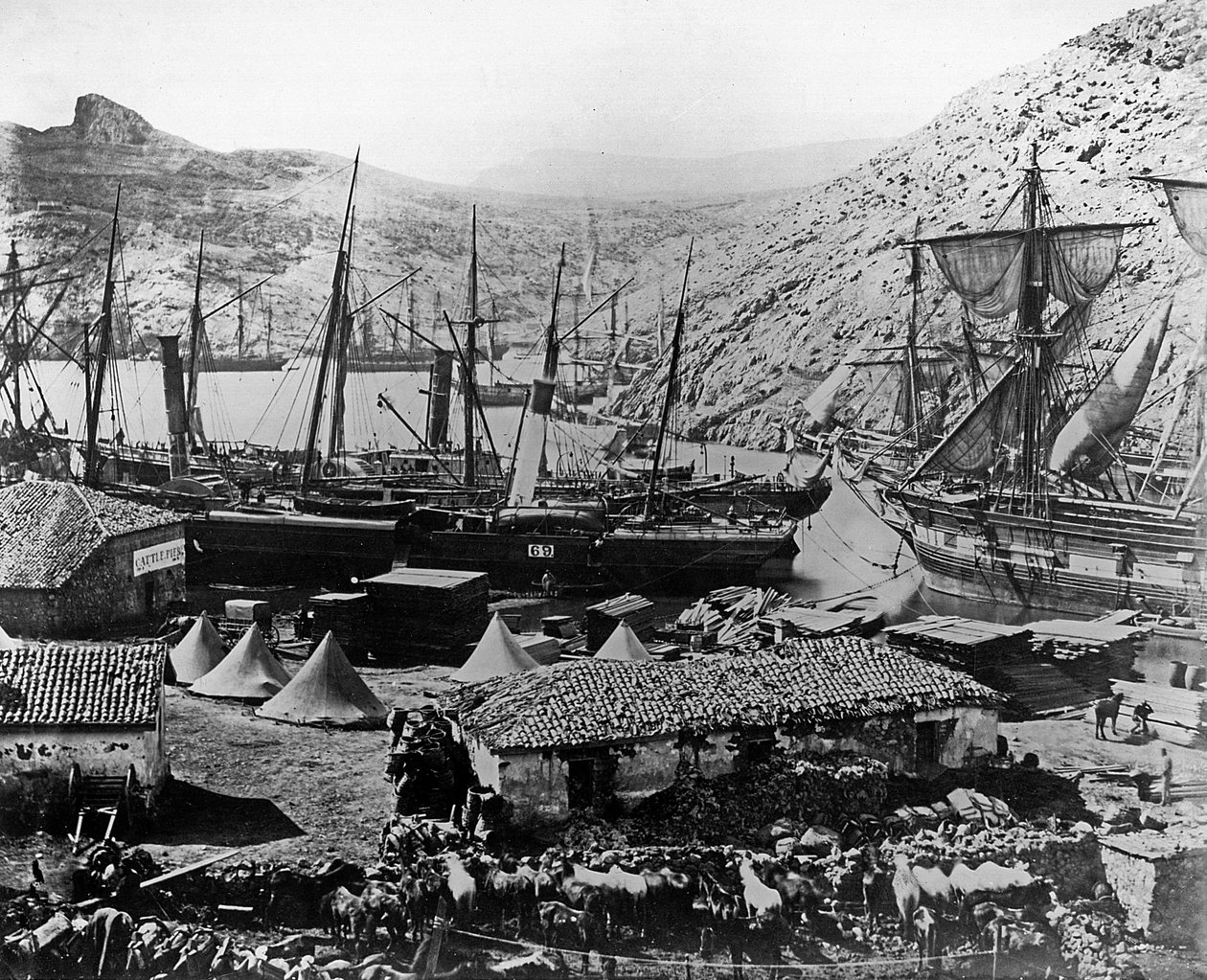コサック湾、クリミア、1855年頃 作： ロジャー・フェントン