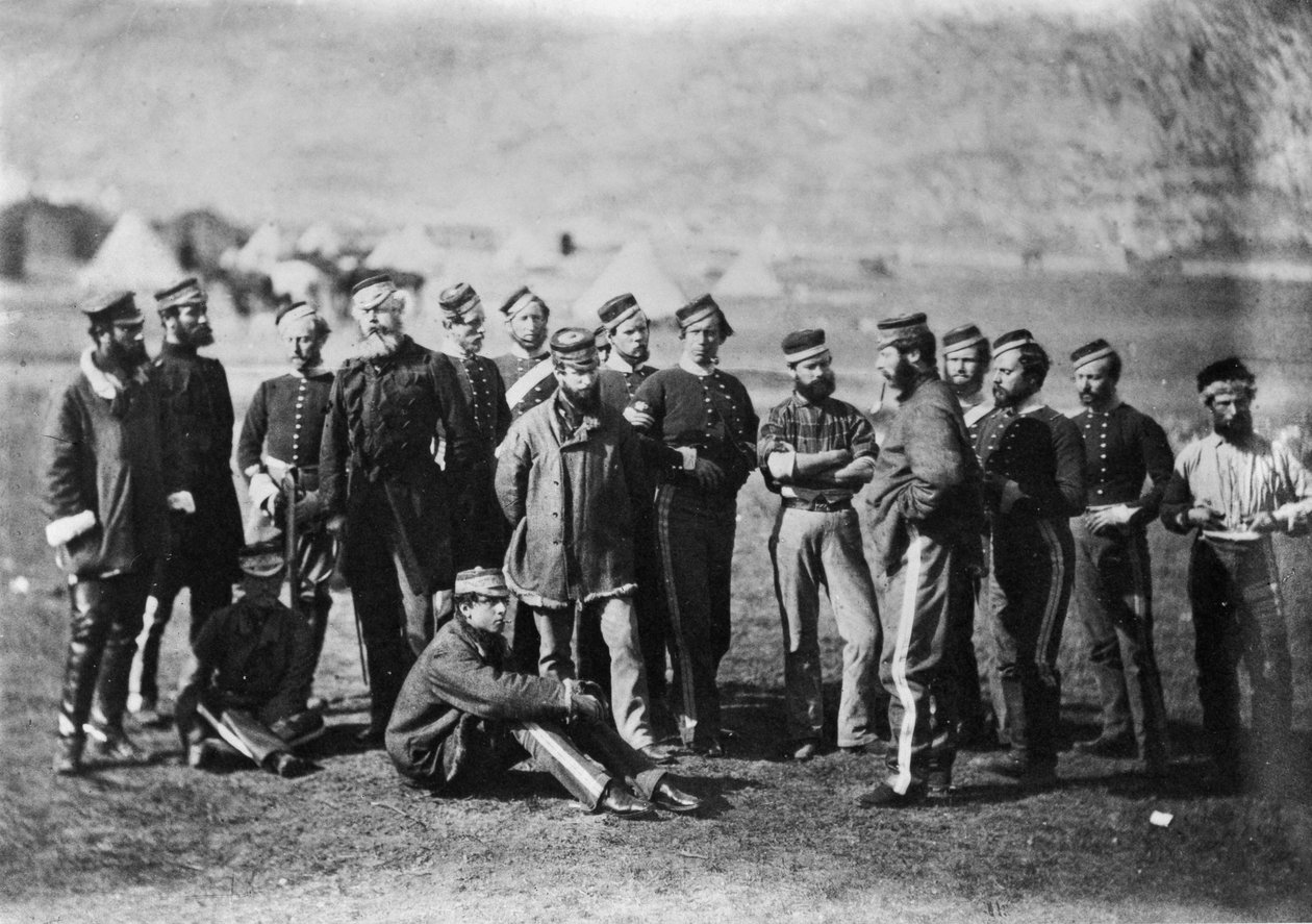1854年、1855年のバラクラの戦い後の軽竜騎士団の第13連隊の生存者 作： ロジャー・フェントン