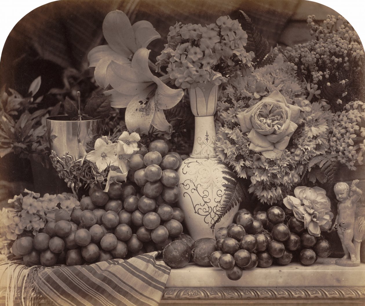 果物と花、1860年。 作： ロジャー・フェントン