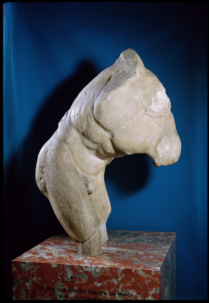 Discobolus、Roman copy（大理石） 作： 小説