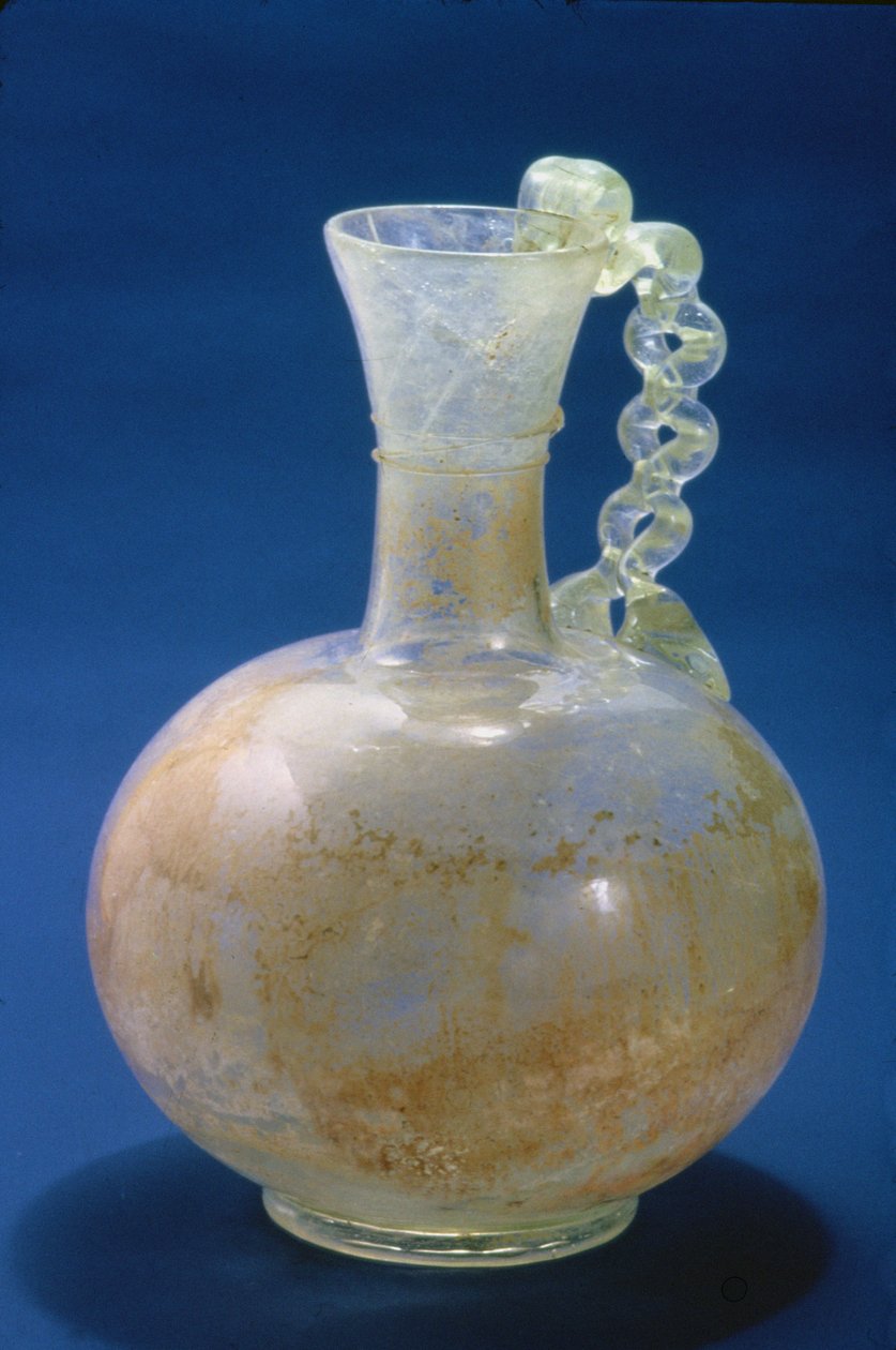ガラスの水差し、ローマ、3世紀（ガラス） 作： 小説