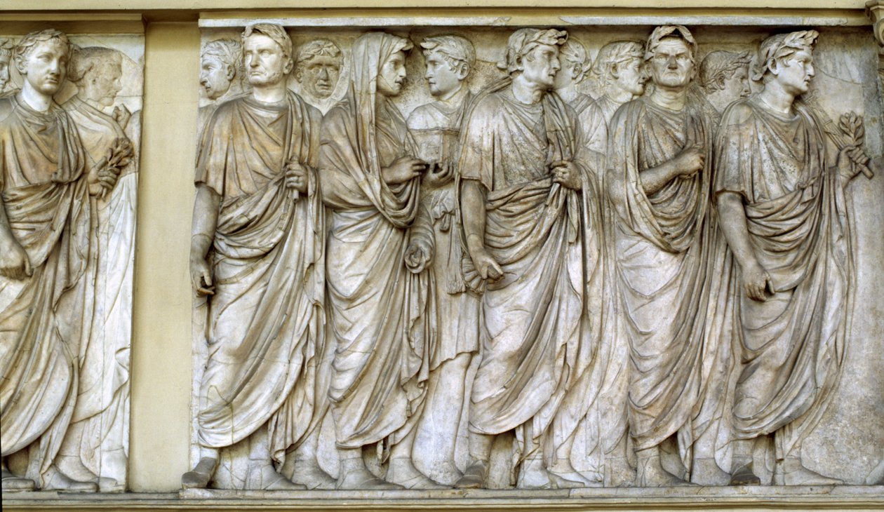 Ara Pacis（大理石）の北壁の行列 作： 小説