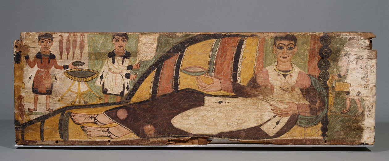 塗られた仙人類、西暦4世紀の断片 作： ローマ時代のエジプト人