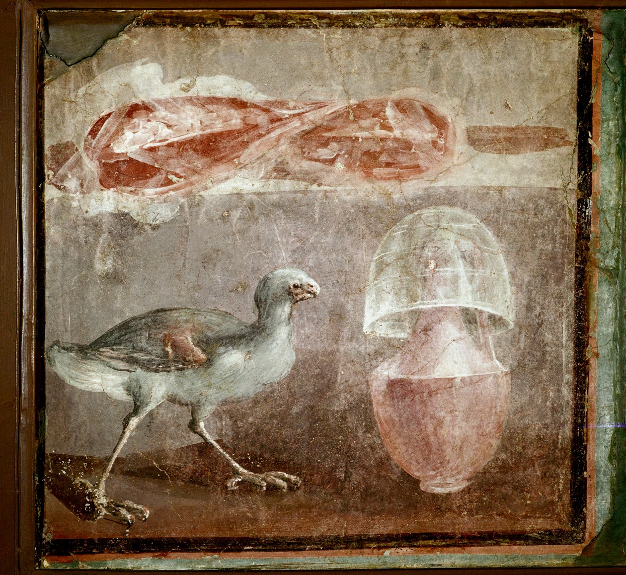 鳥のいる静物（フレスコ画 作： 小説