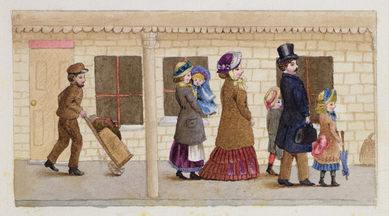 駅のプラットホーム、Addiscombe、1883 作： ローザクレメンティーナペテリック