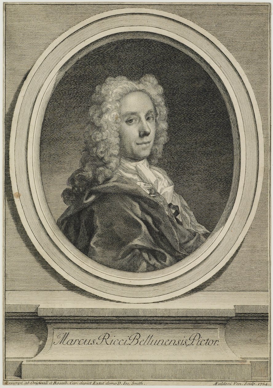 マーカス・リッチ・ベルネンシス、アントニオ・ジョヴァンナ・ファルドーニ（1690-c.1770）によって彫刻、1724 作： ロザルバ・ジョヴァンナ・キャリエラ