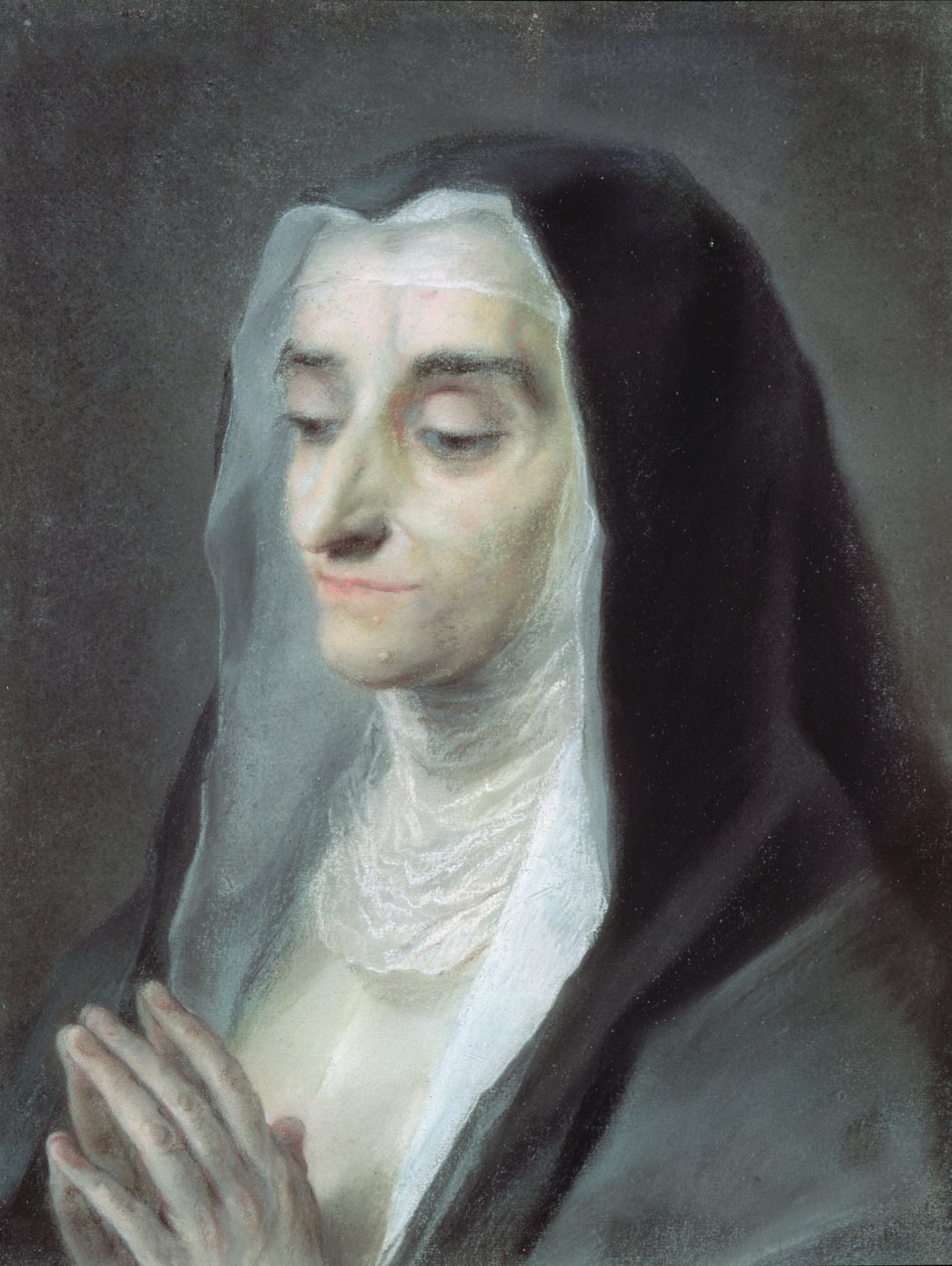 マリア・カテリーナ姉妹、1732年（パステル） 作： ロザルバ・ジョヴァンナ・キャリエラ