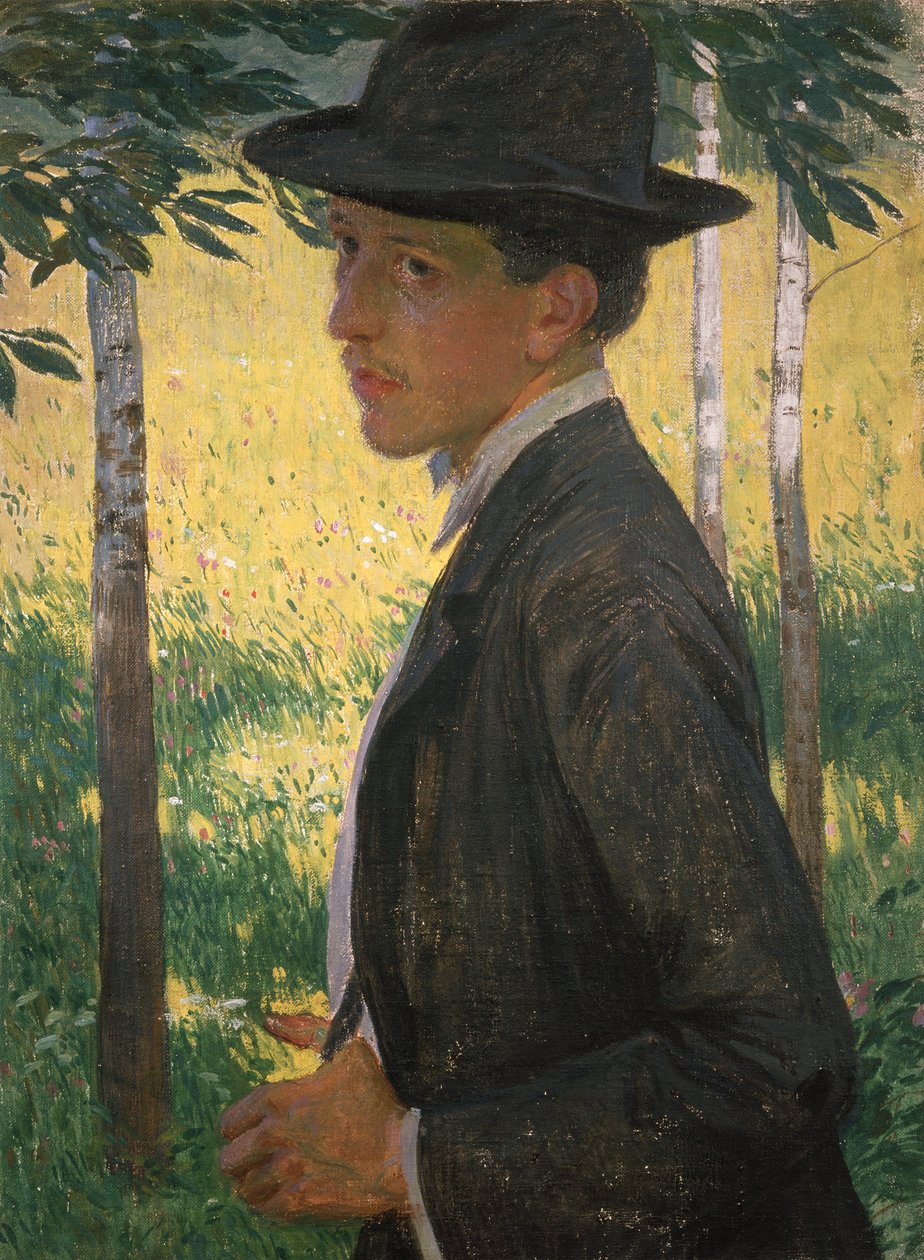 自画像、1905年頃（キャンバスに油彩） 作： Rudolph Vejrych