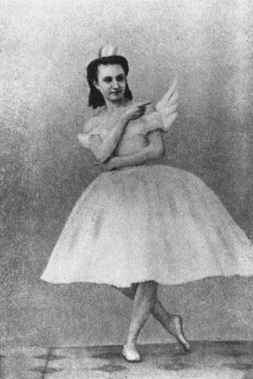 ジュリアスReisingersのオデットとしてのアンナSobechshanskaya、1877モスクワ、白鳥の湖のオリジナルの生産 作： ロシアの写真家