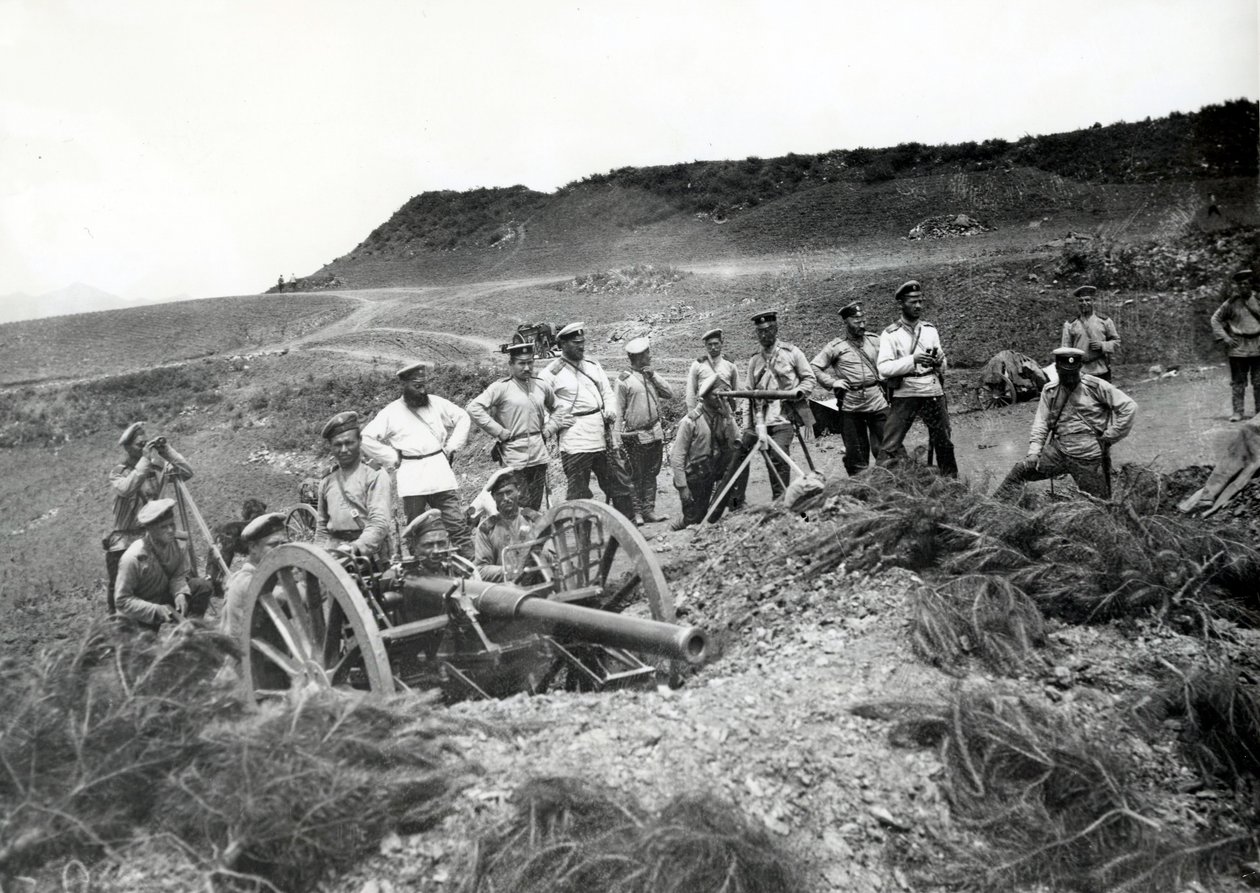 日露戦争中のロシア軍、1904 作： ロシアの写真家