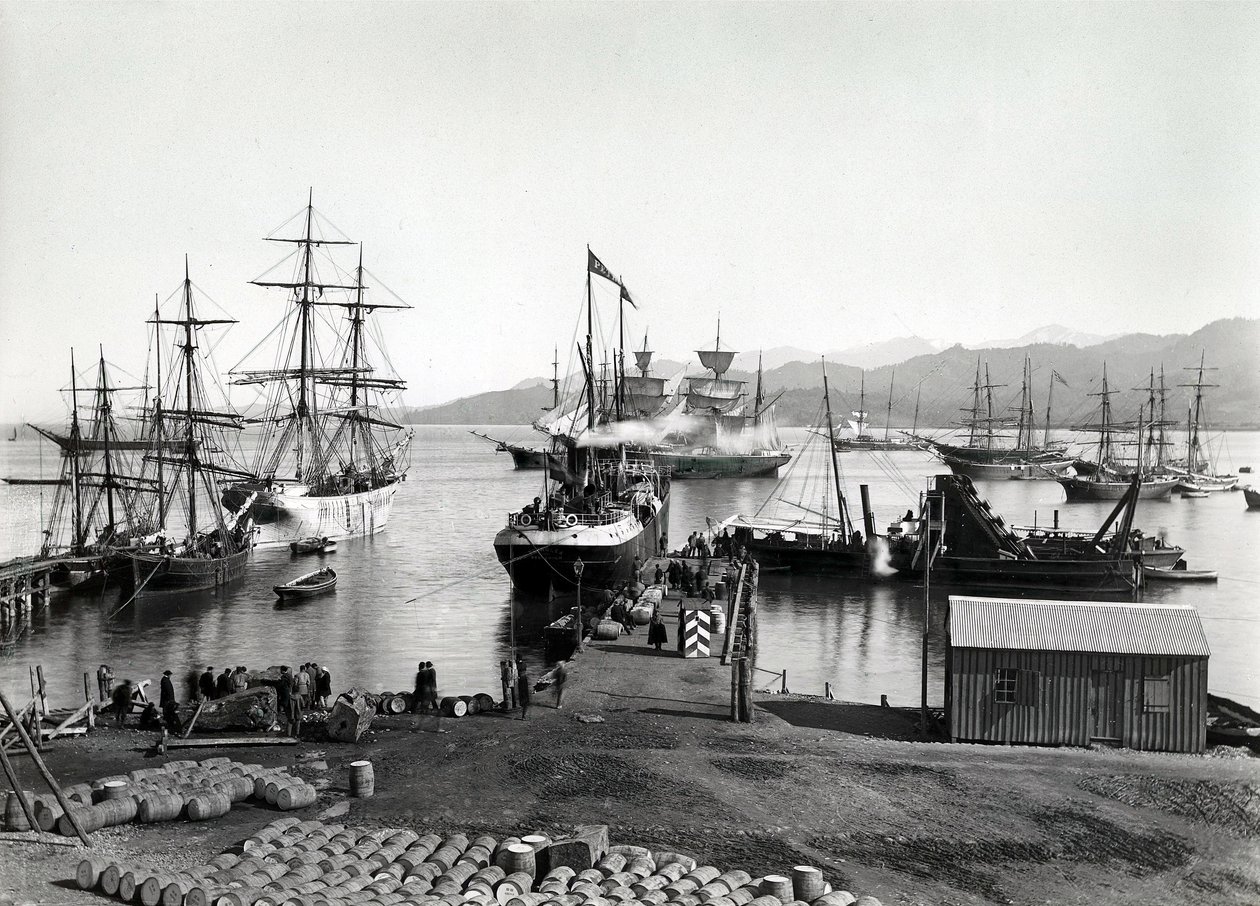 ネバ、サンクトペテルブルク、1880年頃の出荷 作： ロシアの写真家