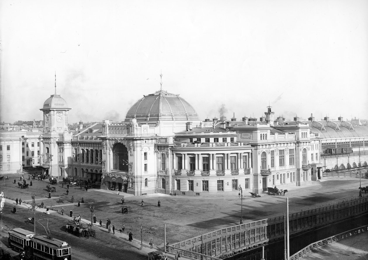 1904年以降のサンクトペテルブルクのツァールスコエセロー駅 作： ロシアの写真家