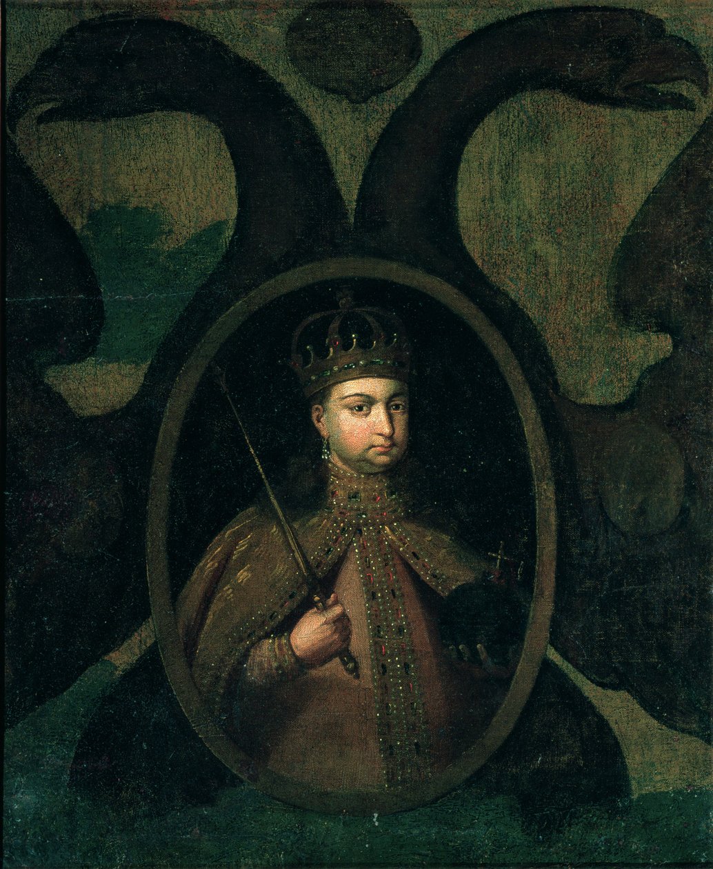 Tsarevna Sophia Alexeevna、（1657-1704）1680年代 作： ロシア語学校
