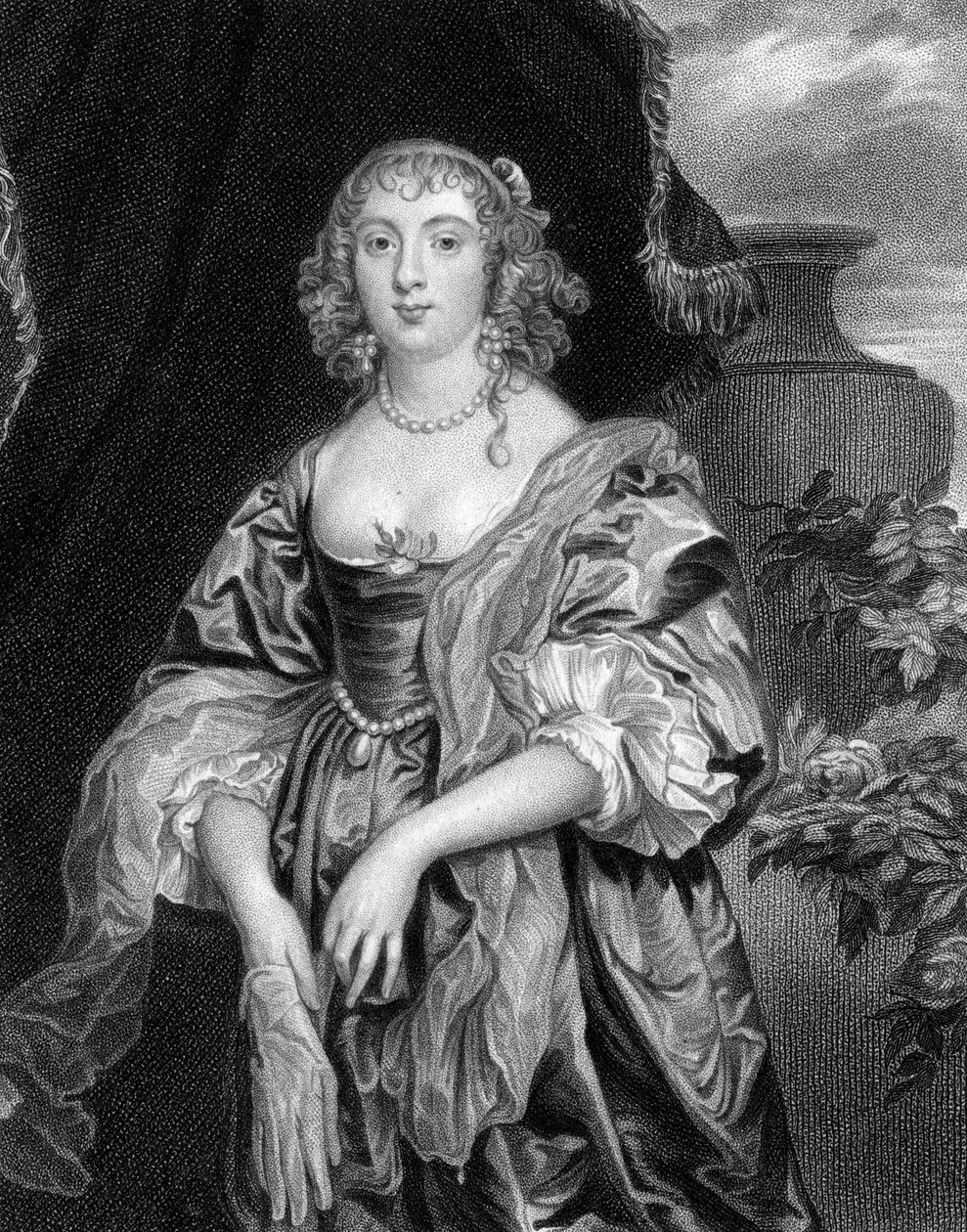 アンカレ、ベッドフォード伯爵夫人、1824年。 作： S.フリーマン