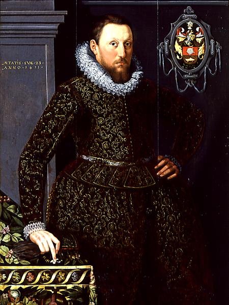 ジェイコブ・コルネリス・ノーベルの肖像、1611年（212574のペア） 作： ソロモン・メスダッハ