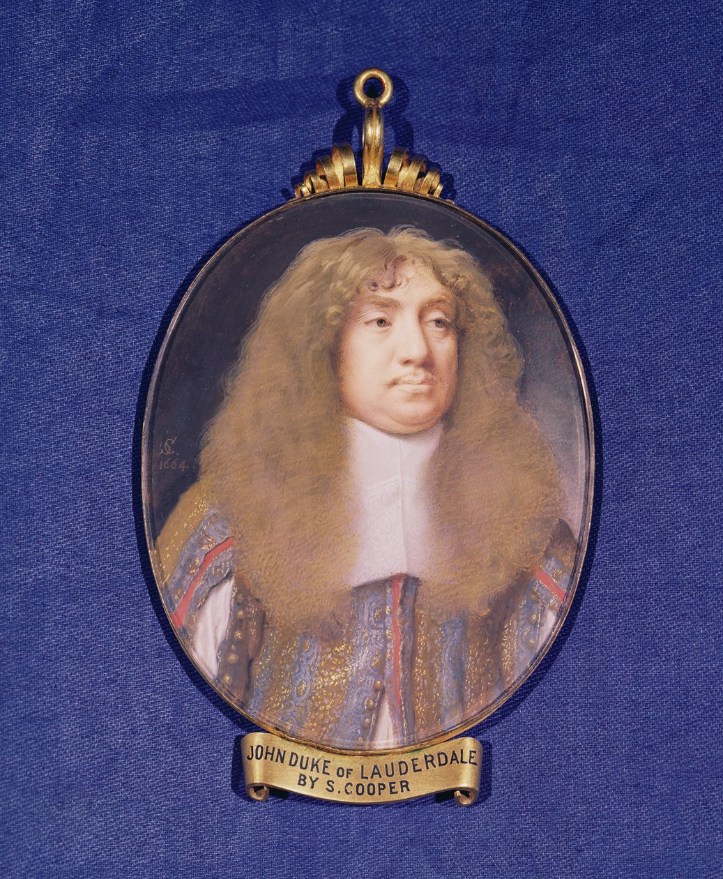 ジョン・メイトランドの肖像（1616-82）ローダーデール公爵、1664（ベラムのトイレ） 作： サミュエル・クーパー