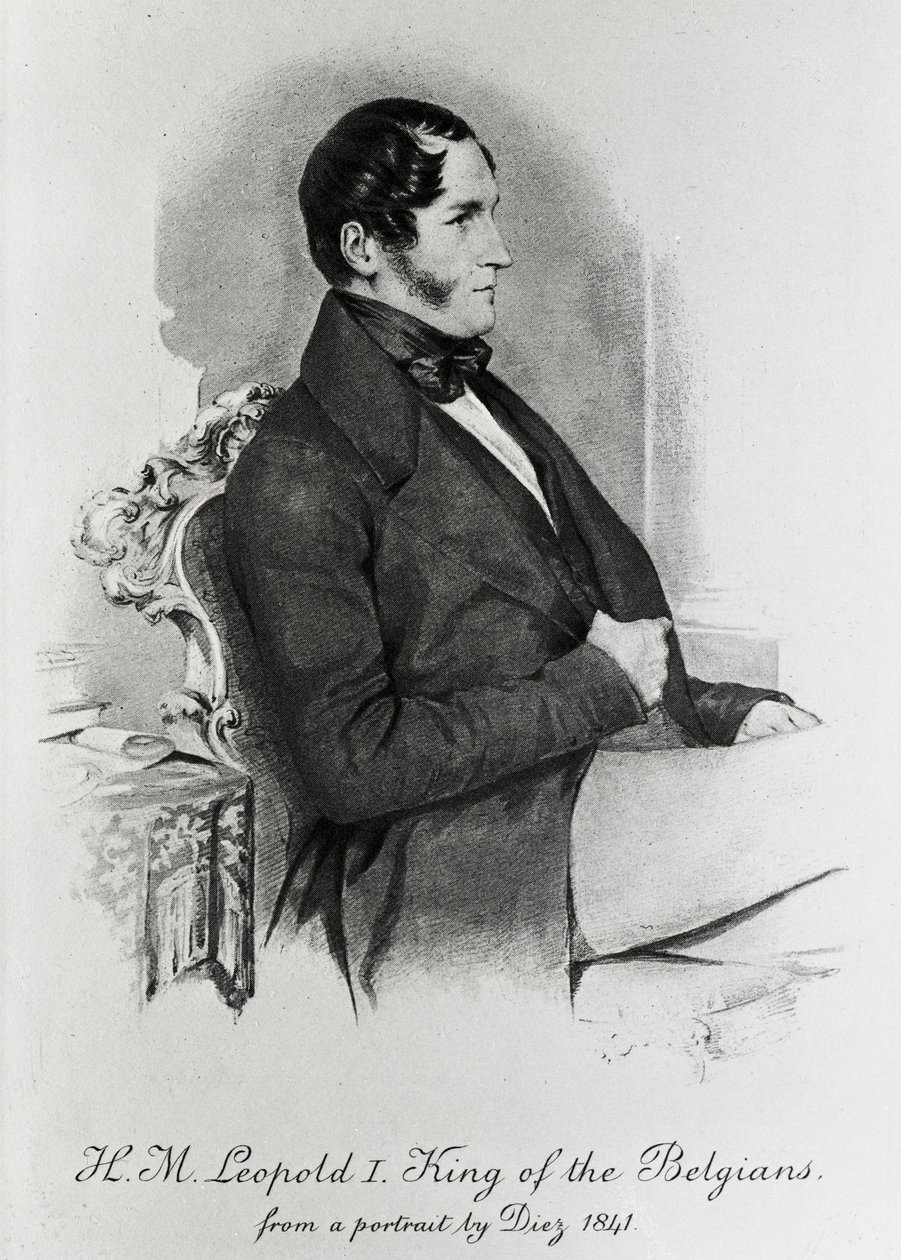 1840年の肖像画の後のベルギー人王レオポルド1世 作： サミュエル・ディーズ