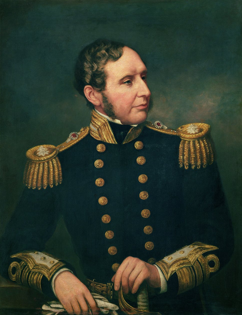 ロバートフィッツロイ副提督（1805-65年）フィッツロイ提督はチャールズダーウィンと一緒に1834年から3636年まで南アメリカへの遠征隊を率いた 作： サミュエル・レーン