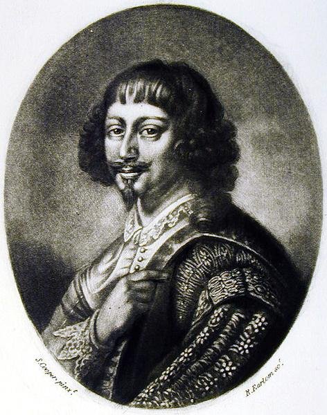 エンディミオン・ポーター（1587-1649）英国の歴史に描かれた人物像のイラスト集、リチャード・アーロム（1743-1822）（メゾチント） 作： クーパーの後のサミュエル
