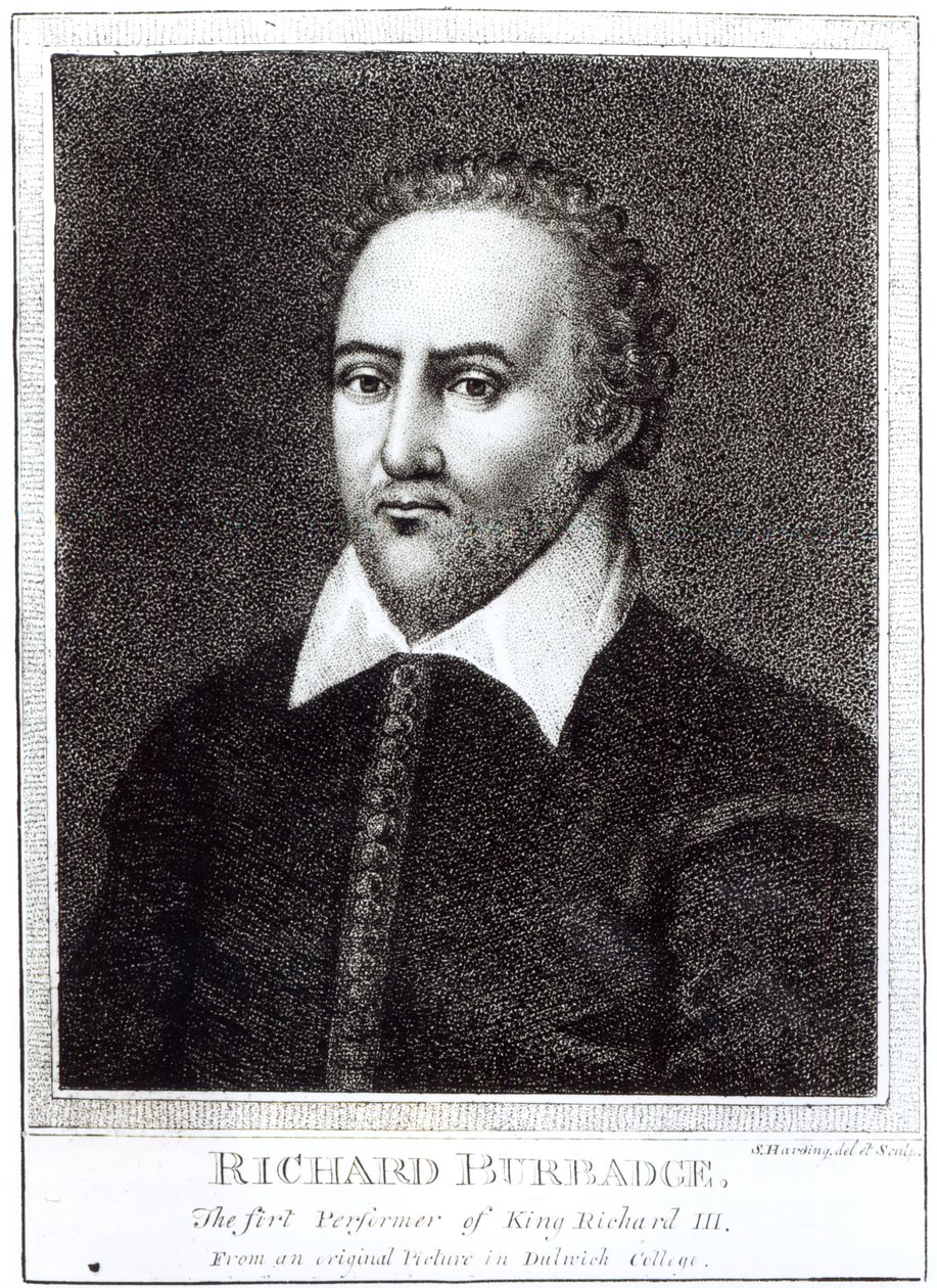 リチャード・バーバッジの肖像（1573–1619） 作： サミュエル・ハーディング