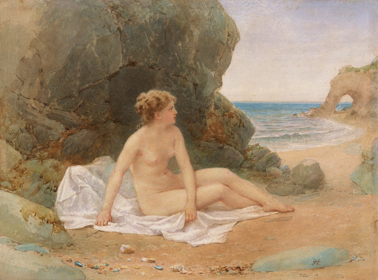 The bather」1890年頃 作： サミュエル・マクロイ