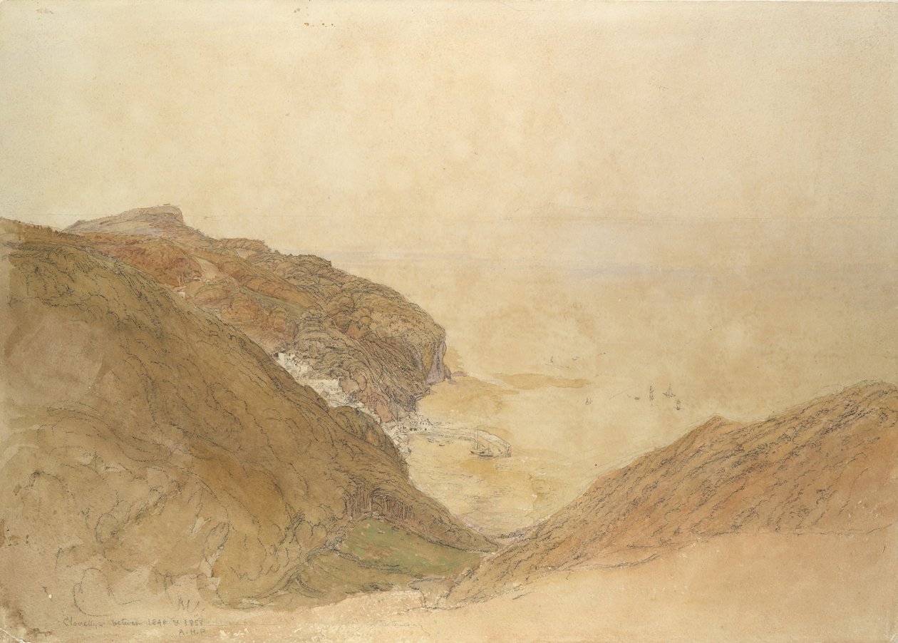 カリフォルニア州デボン州クロベリーの眺め。 1848-49。 作： サミュエルパーマー
