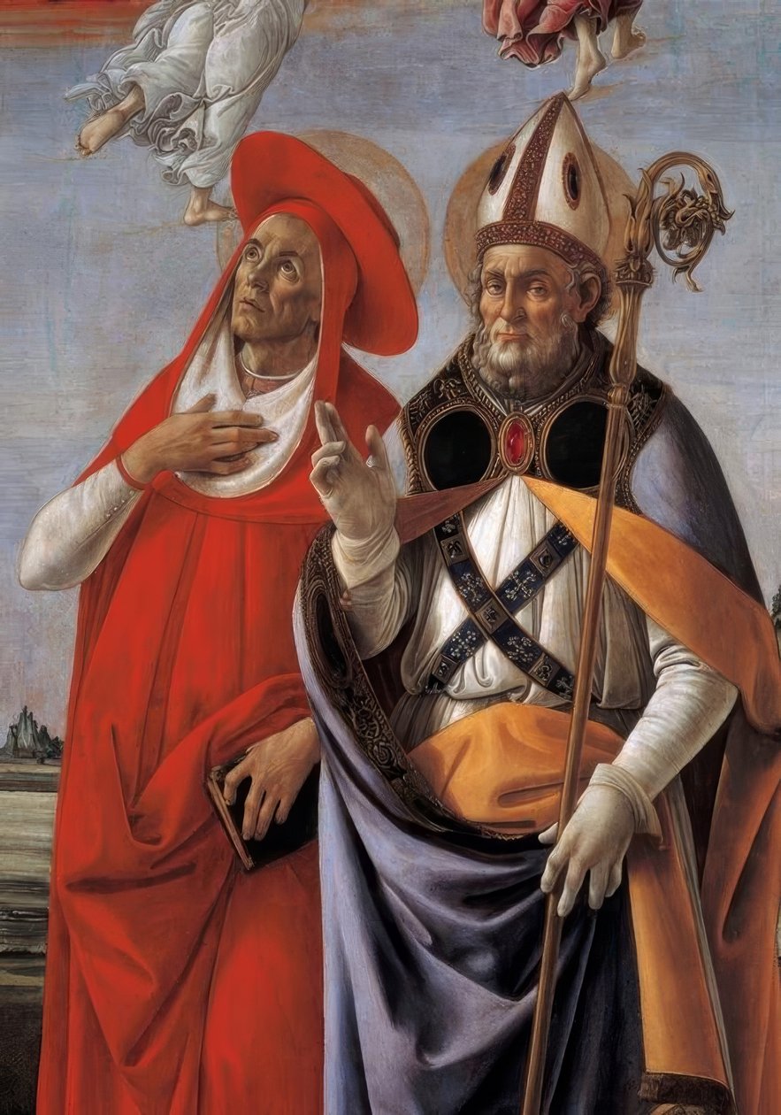 4人の聖人とマリアの戴冠式 作： Sandro Botticelli