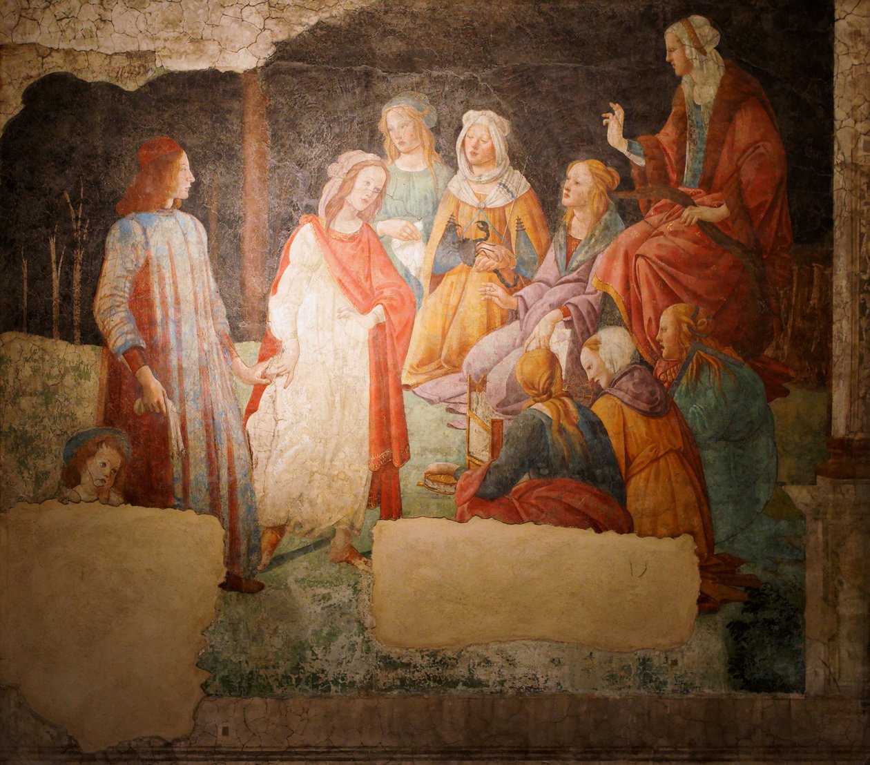 若い男と芸術 作： Sandro Botticelli
