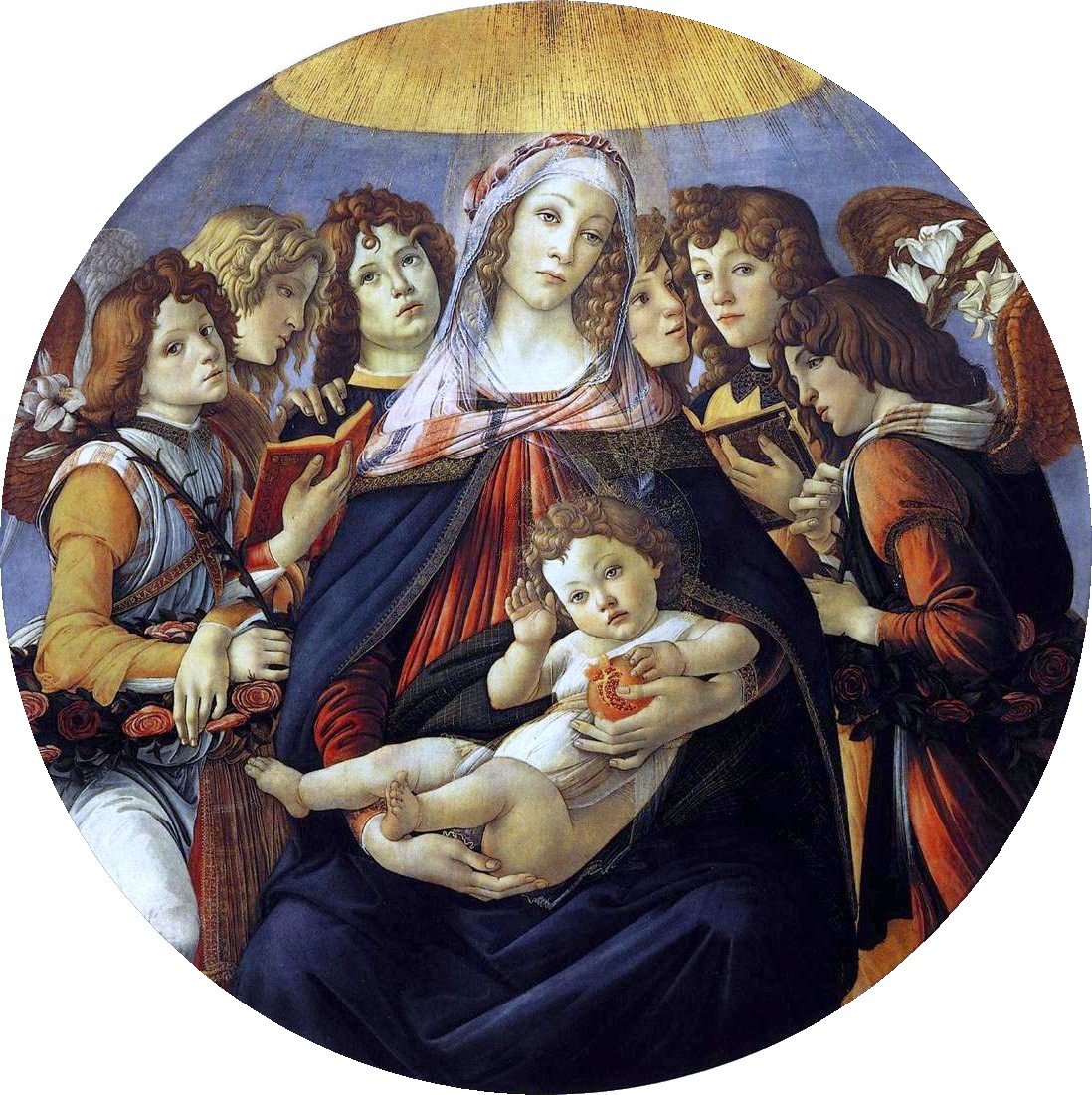 ザクロのマドンナ 作： Sandro Botticelli