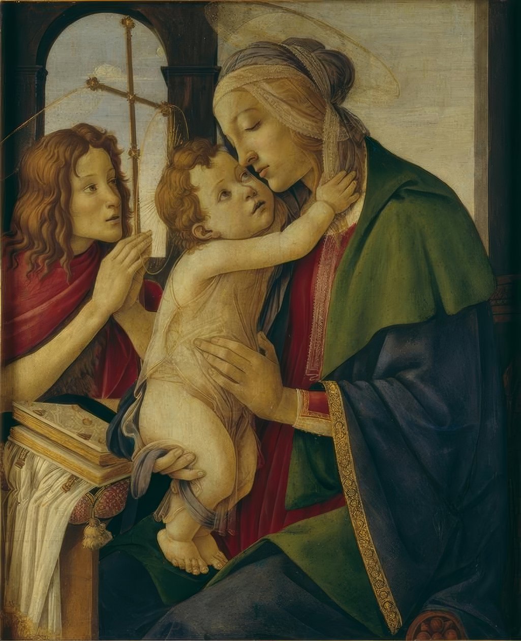 子供とマリアとヨハネスクナベン 作： Sandro Botticelli