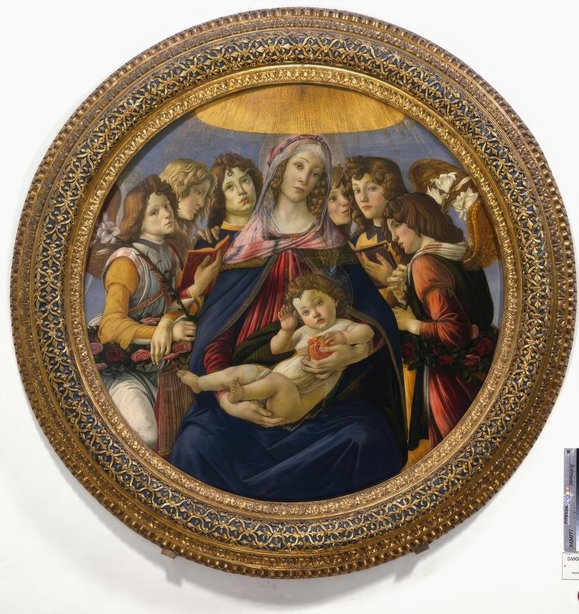 子供と六人の天使とマリア 作： Sandro Botticelli
