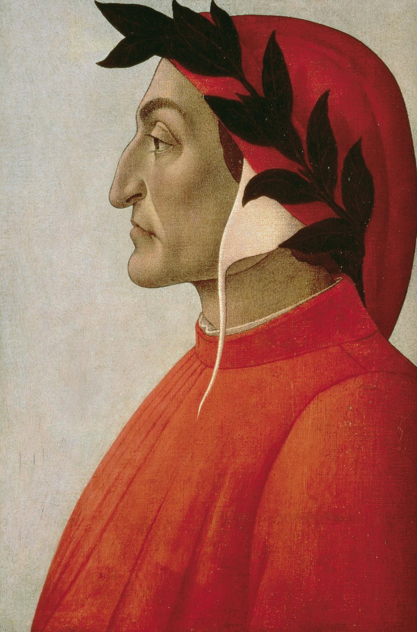 ダンテの肖像 作： Sandro Botticelli