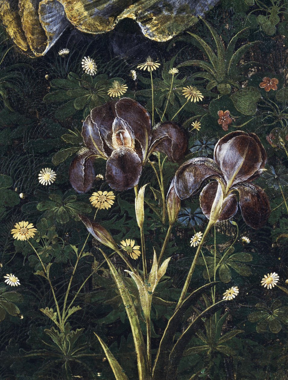 Primavera、c.1478、パネル詳細558のテンペラ 作： Sandro Botticelli