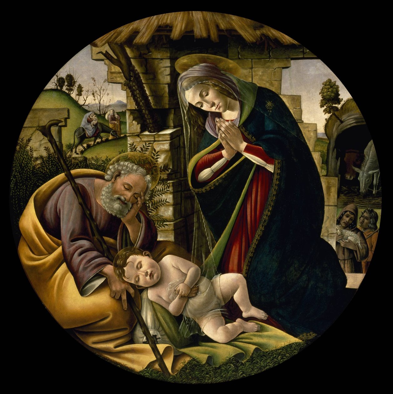 キリストの子供の礼拝 作： Sandro Botticelli