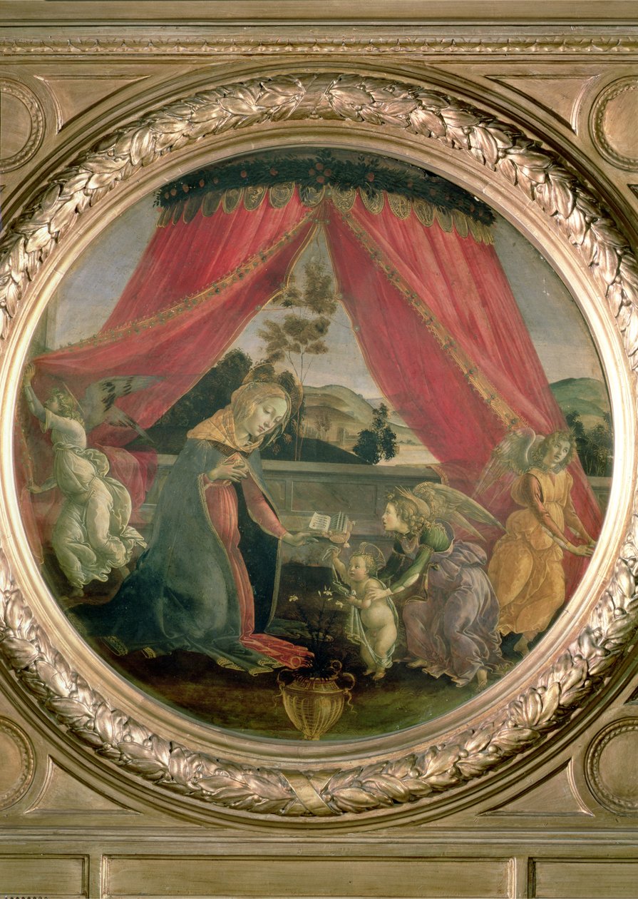 パビリオンのマドンナ 作： Sandro Botticelli