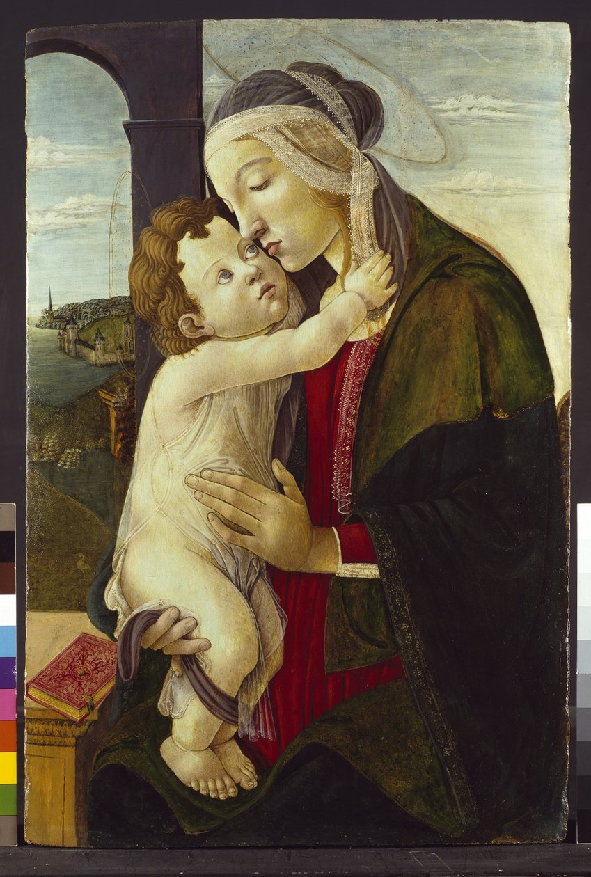 15世紀の聖母子 作： Sandro Botticelli