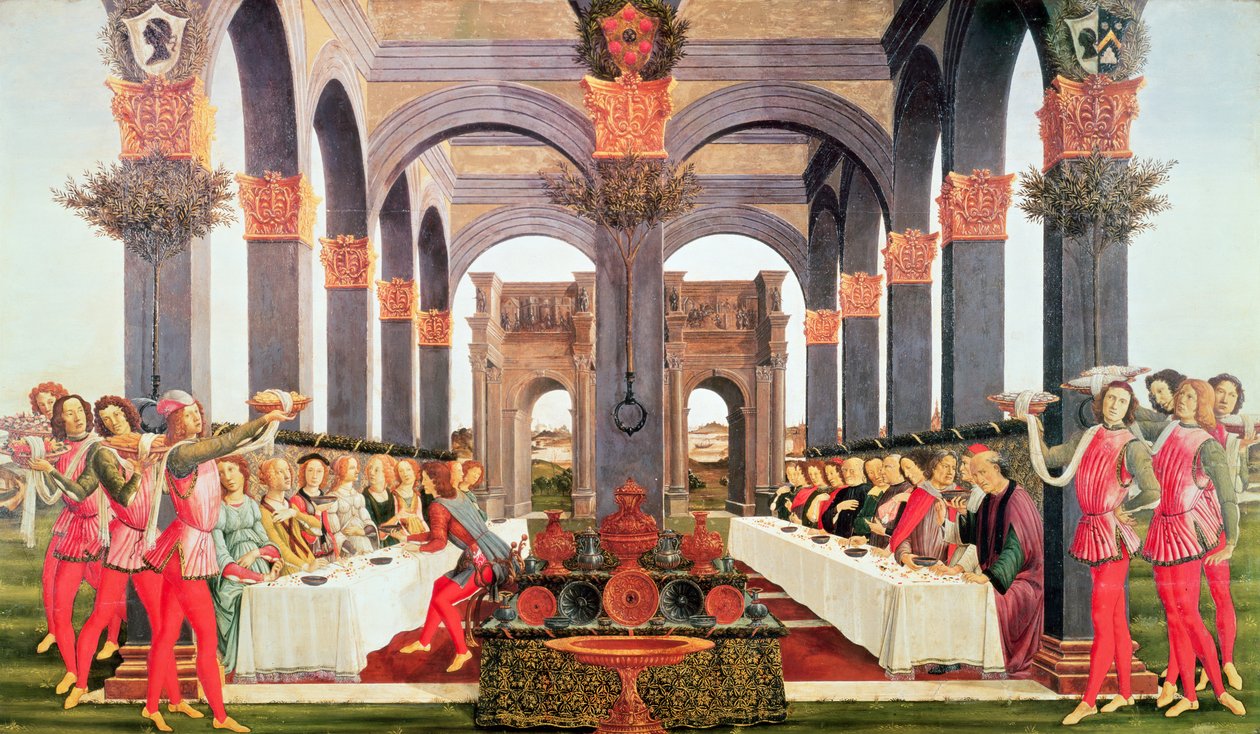 結婚式のごちそう 作： Sandro Botticelli