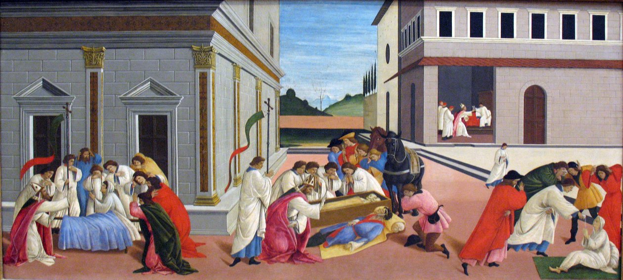 聖ゼノビウスの3つの奇跡 作： Sandro Botticelli