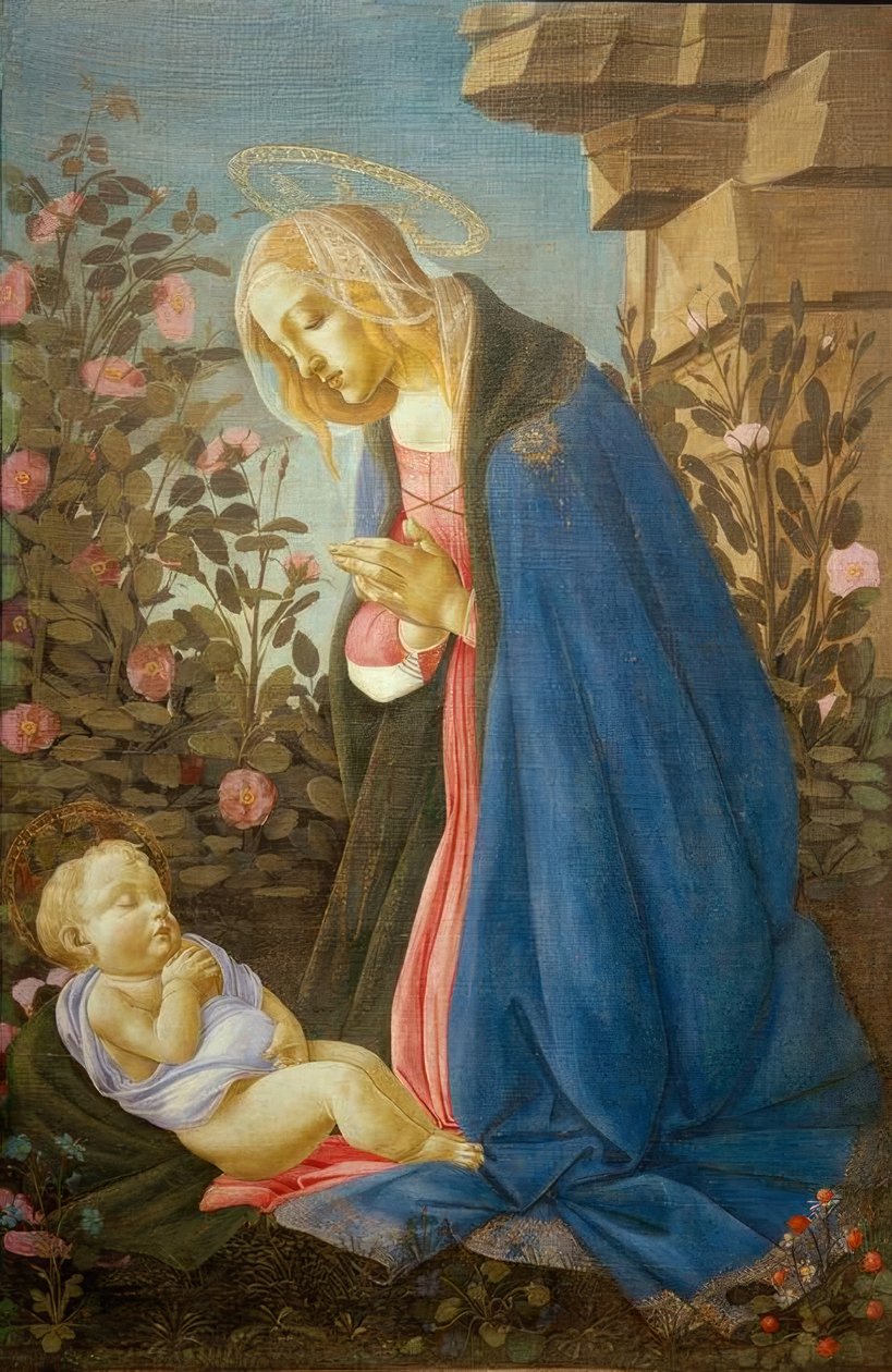 子供の礼拝（マドンナウェミス） 作： Sandro Botticelli