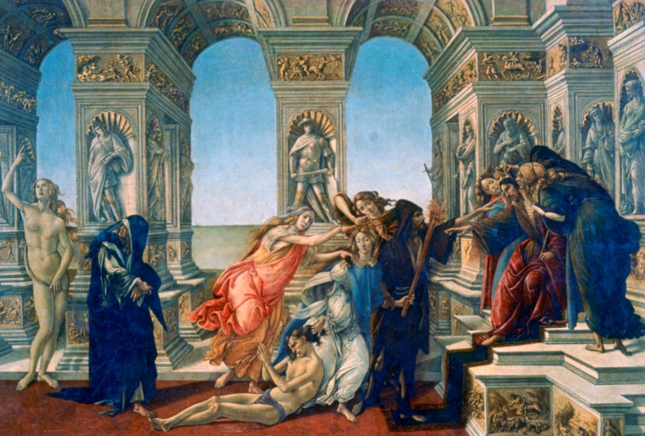 ApellesのCalumny、1497-1498 作： Sandro Botticelli