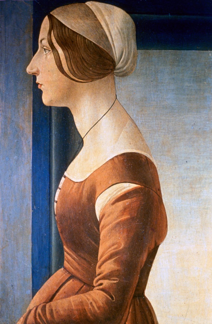 ラベラシモネッタ、1475年 作： Sandro Botticelli
