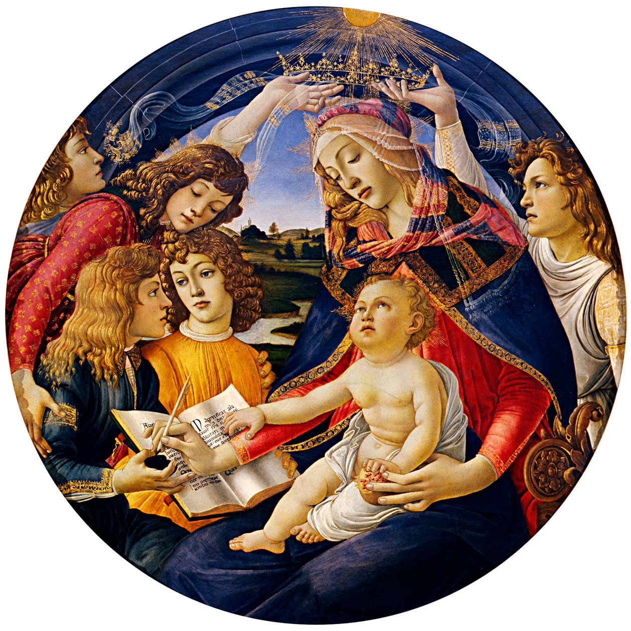 マグニフィカの聖母、1483 作： Sandro Botticelli