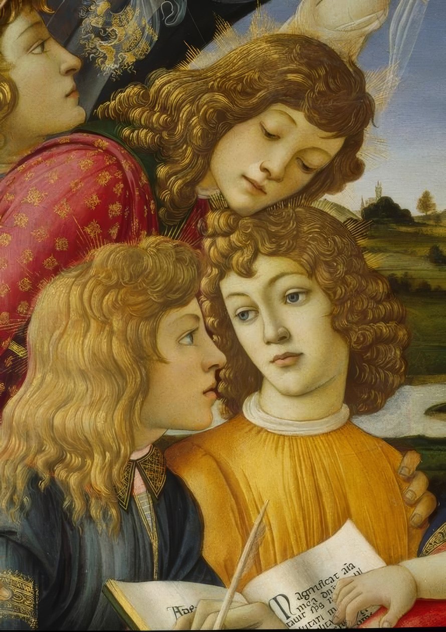 マリアと5人の天使 作： Sandro Botticelli