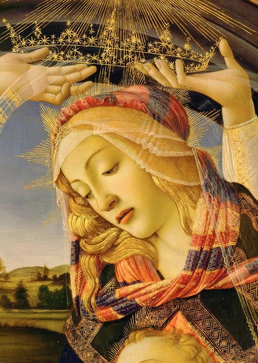 マリアと5人の天使 作： Sandro Botticelli