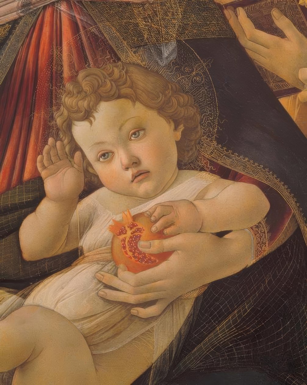 子供と六人の天使とマリア 作： Sandro Botticelli