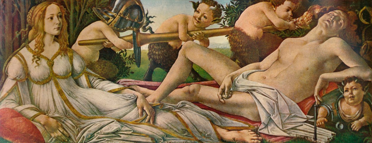 火星と金星、c1485、1911 作： Sandro Botticelli