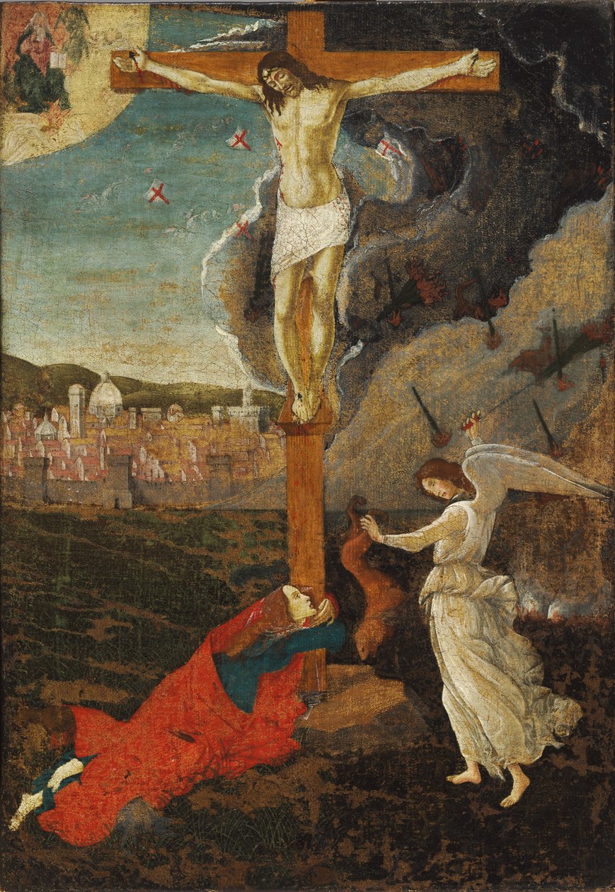 神秘的な磔刑 作： Sandro Botticelli
